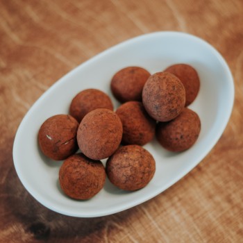 Nueces de Macadamia con chocolate blanco al cacao